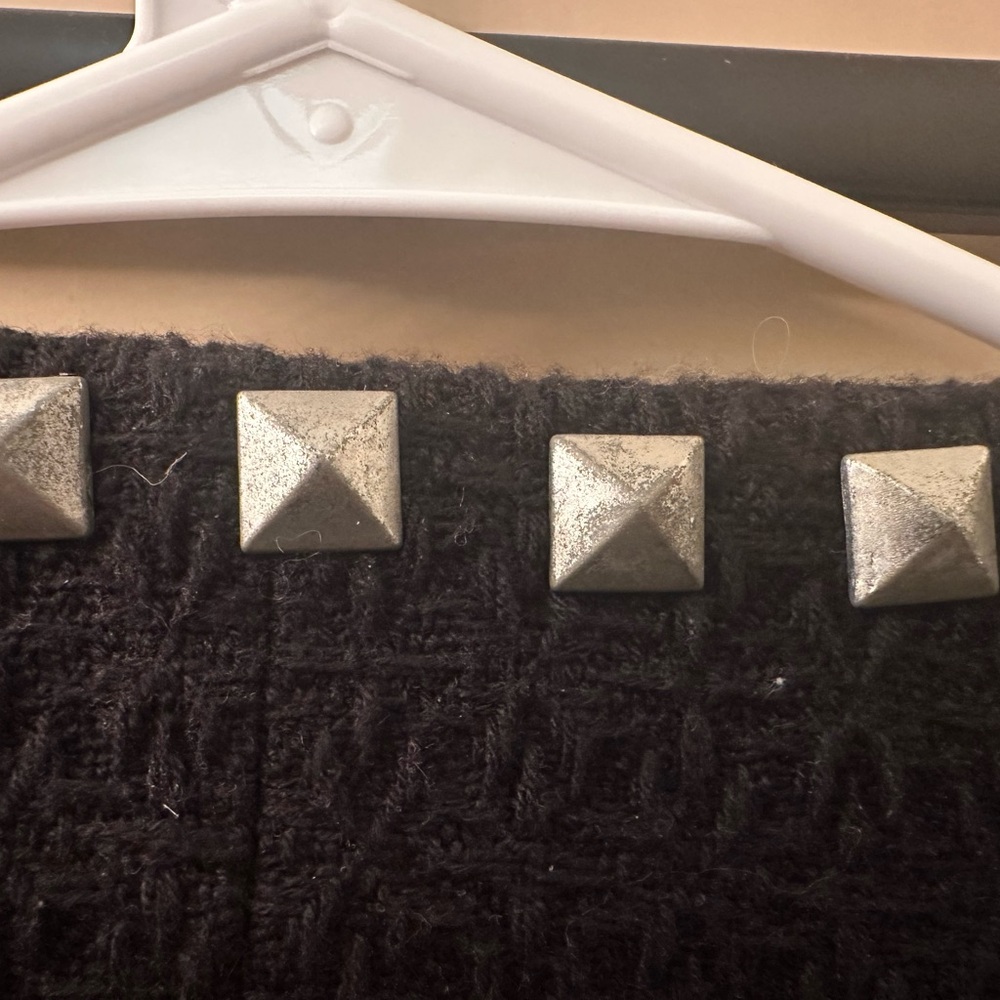 Chico's Black Studded Blazer/Jacket - Picture 3 of 6